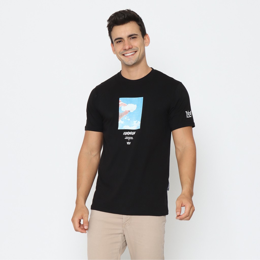 17Seven Original Kaos Lengan Pendek Tshirt sablon pria 0309-CLOUD