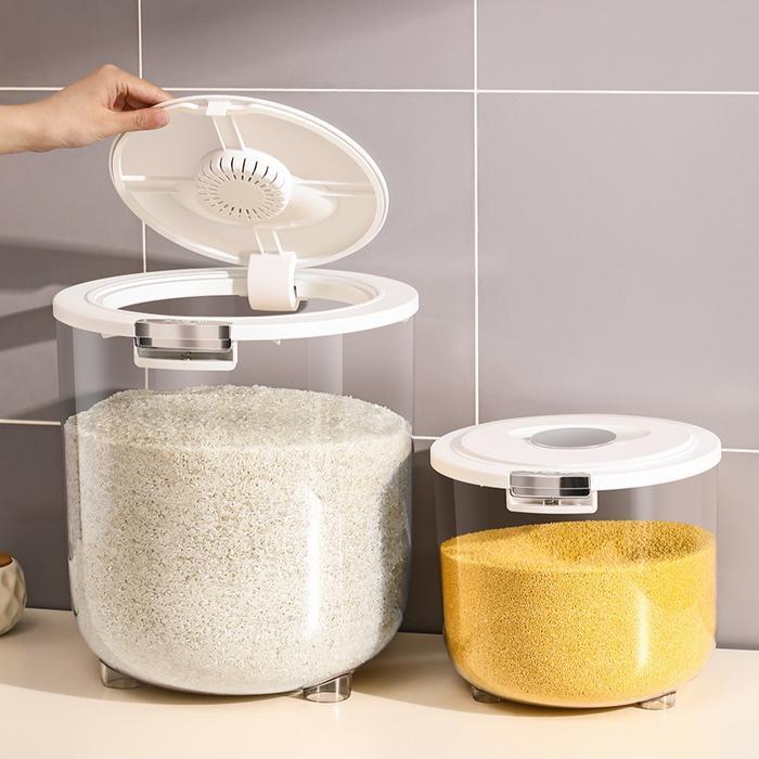 Vixplorn 5/10/15KG Wadah Beras Kotak Beras /Dispenser Beras Kotak Penyimpanan Beras Rice Box Storage