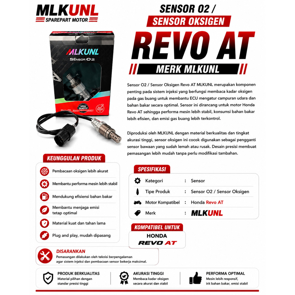 SENSOR O2/SENSOR OKSIGEN REVO AT MERK MLKUNL