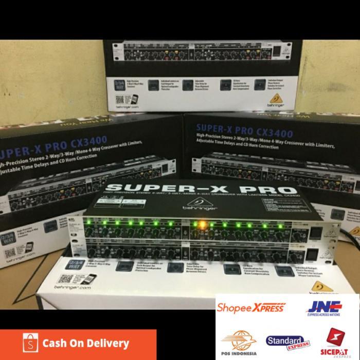 CROSSOVER AKTIF BEHRINGER CX3400 / CX 3400 2 WAY/3 WAY / MONO 4 WAY CROSSOVER BEHRINGER SUPER X PRO 
