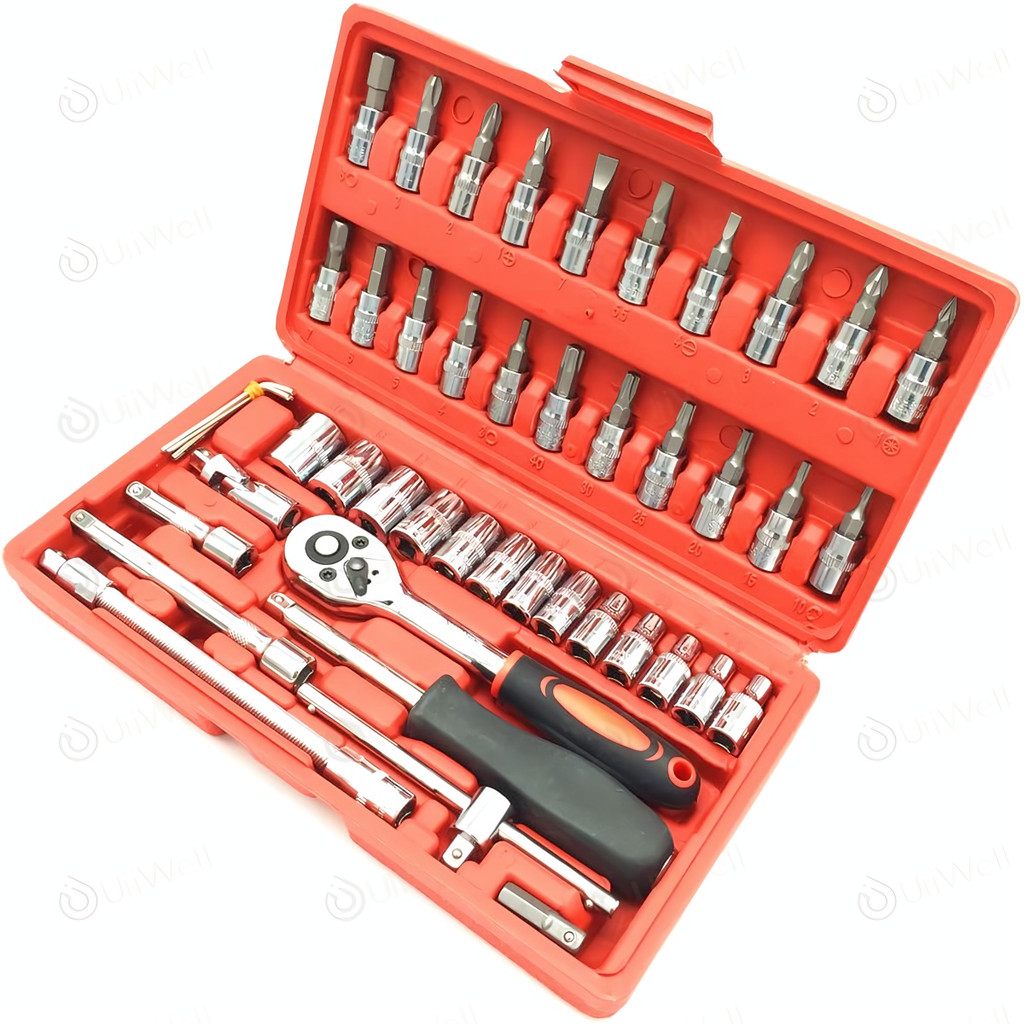 TEKIRO BUKAN Kunci Shock Set Lengkap 10 Pcs 8 24 mm kunci shock komplit 1 set lengkap 22 dan 24