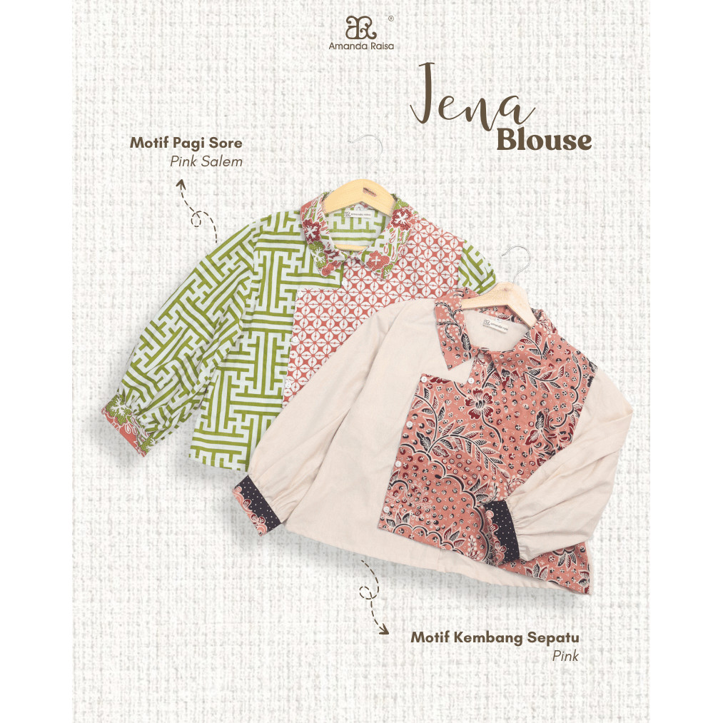 Batik Amanda Raisa Baju Batik Atasan Wanita Blouse Jena