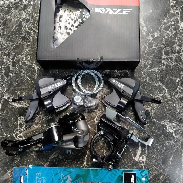 Ready JB Grupset Shimano Acera M390 Altus M370 3 x 9 Speed Original MTB RB M - Raze 42T