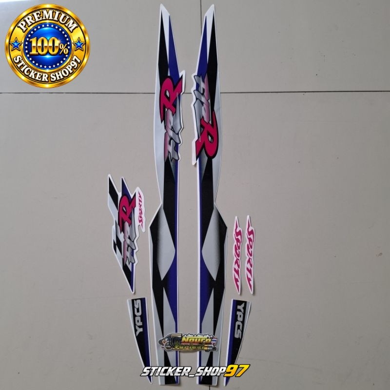 striping yamaha fizr fiz r f1 zr 1997 1998 sporty putih stiker list body standar kualitas original p