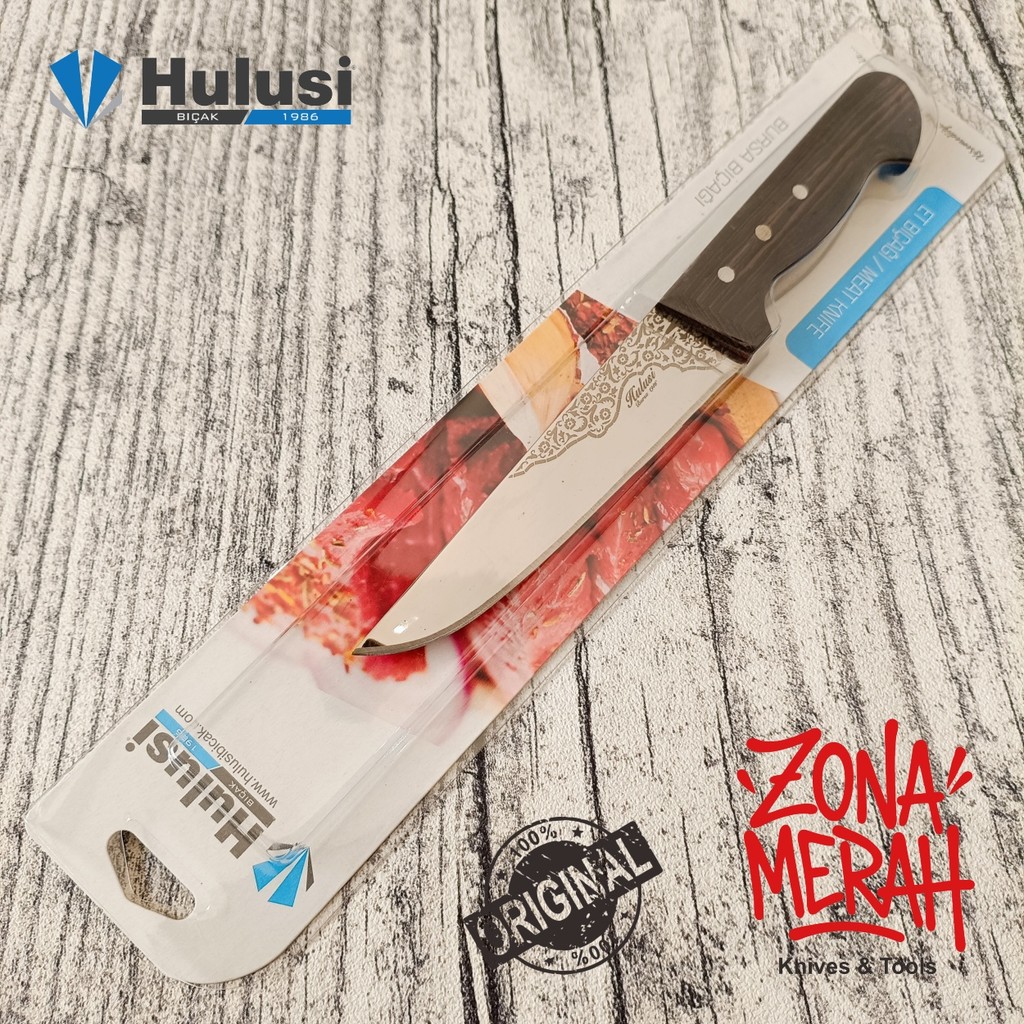 Butcher knife pisau sembelih Hulusi straight 16 cm original turkey 10121.16