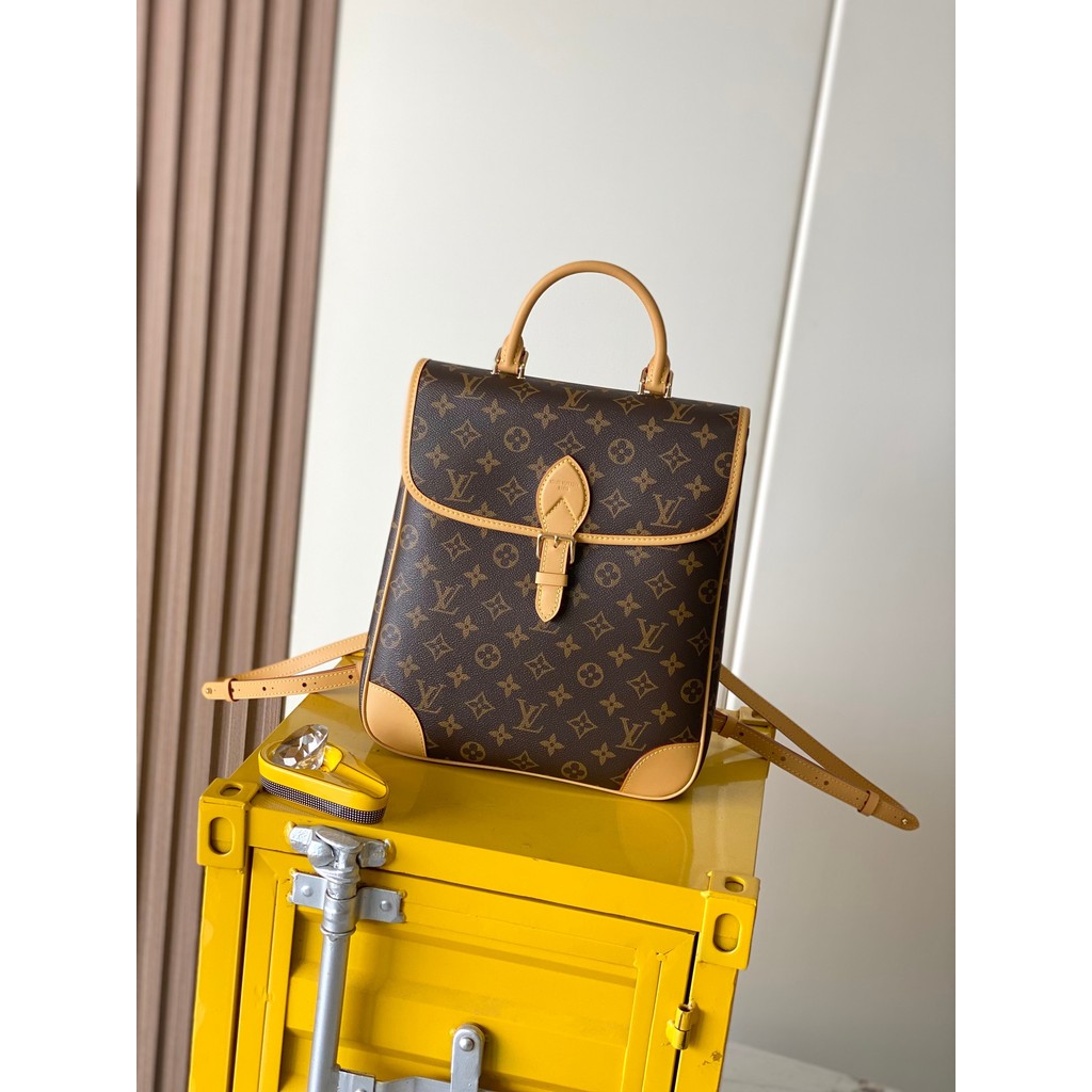 [ Pre-Order ] LV M29631 Diane Backpack MM, Classic Monogram Top‑handle & Crossbody Women's Backpack