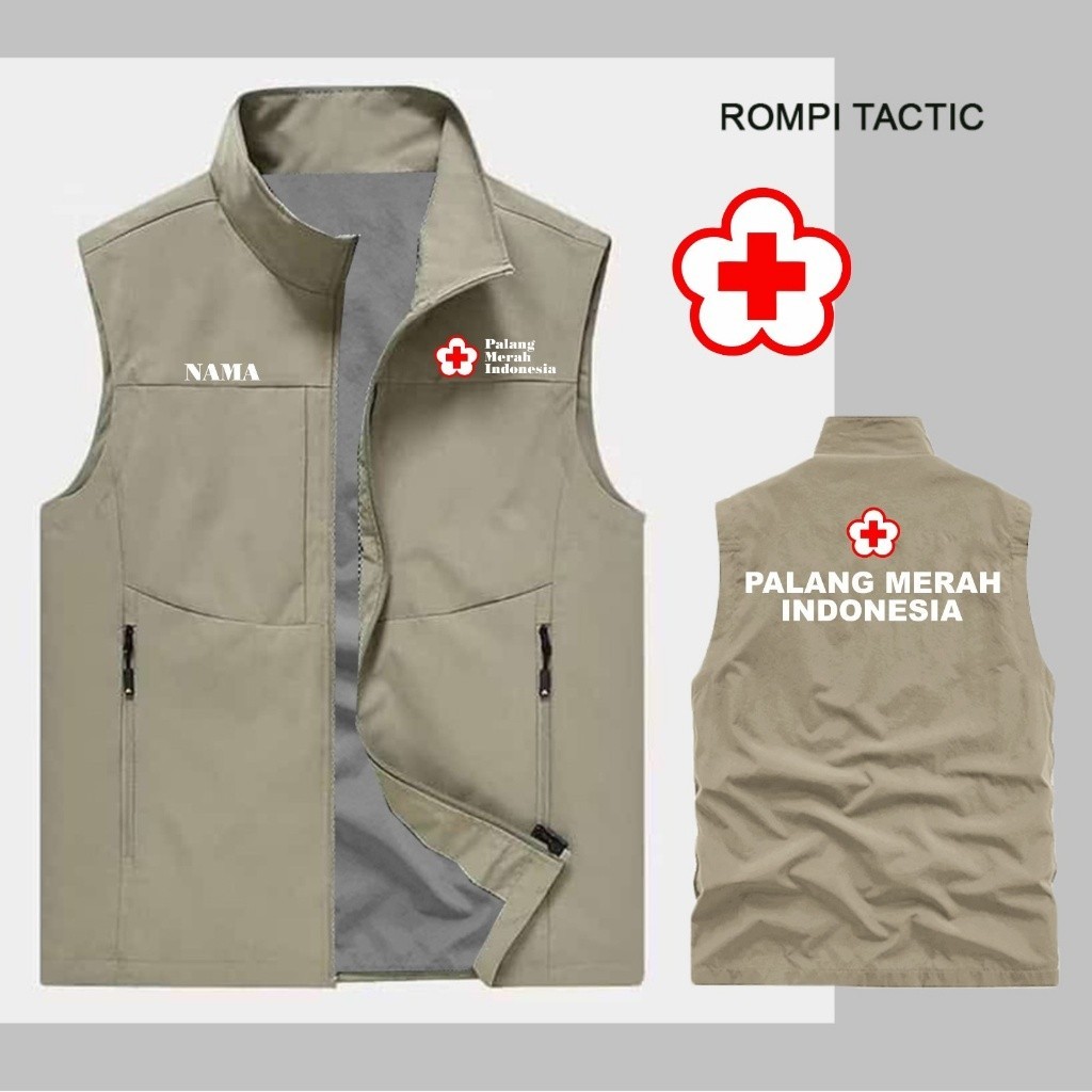 ROMPI TACTIC PMI / ROMPI SPORT KEREN / ROMPI CUSTOM SABLON PALANG MERAH INDONESIA / ROMPI PRIA WANIT