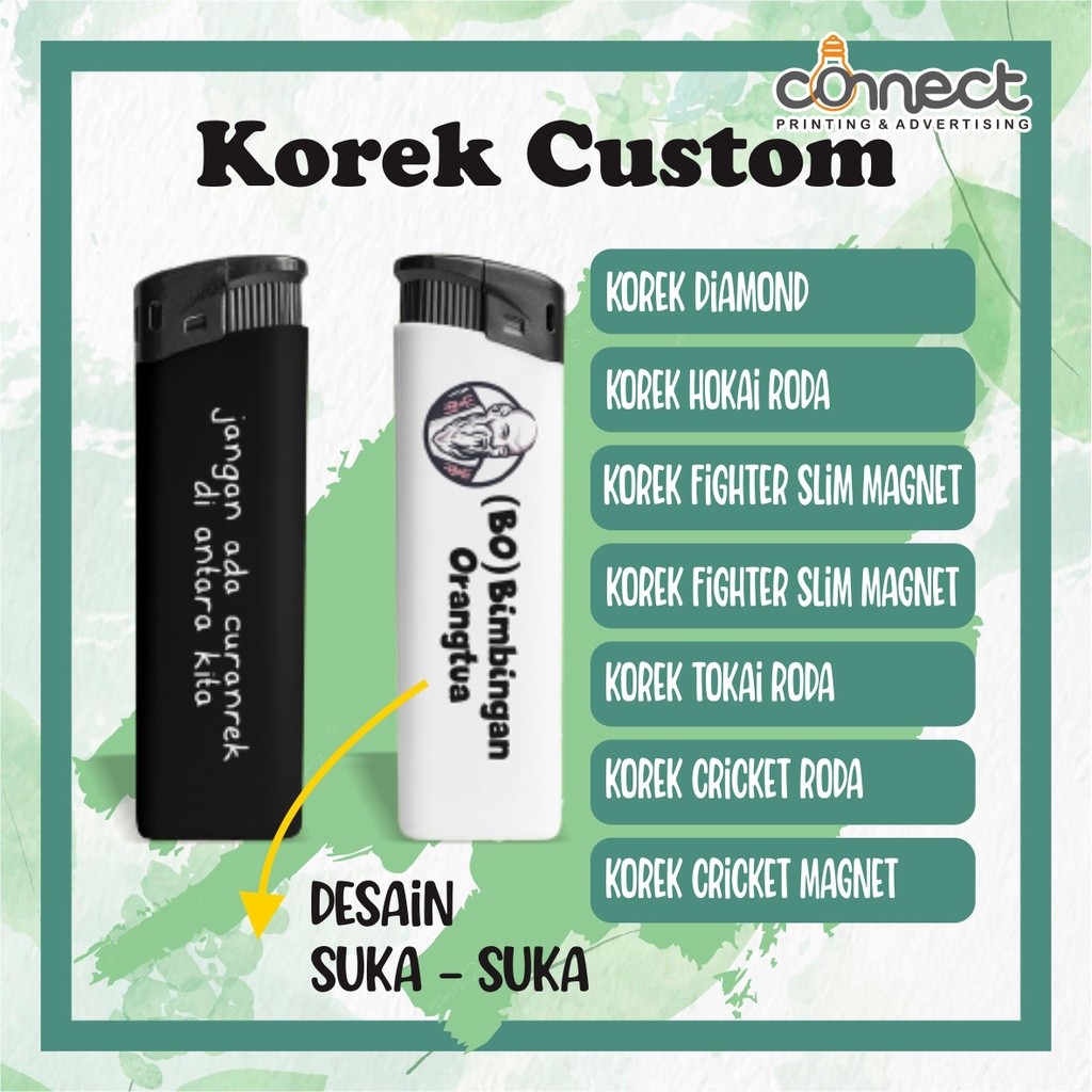 GROSIR Custom Korek Api Cricket Gambar Unik Murah Gambar/Foto bebas sesuai permintaan