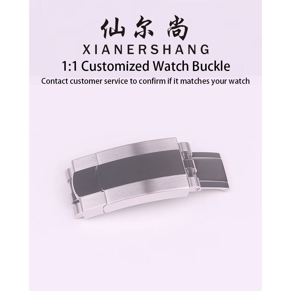 XIANERSHANG Men Custom R-olex DATEJUST m126 Original Watch Clasp 16MM 904L Stainless Steel Folding B
