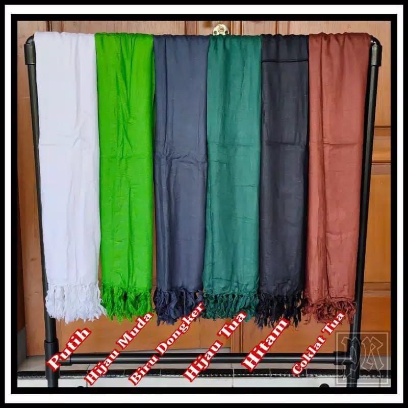 Sorban Batik Kashmir Surban Motif Serban Haji SORBAN RIDA AR-RIDA POLOS WARNA [BEBAS PILIH WARNA] By