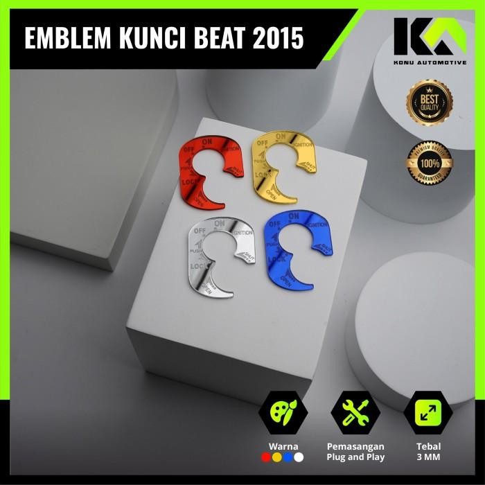 EMBLEM COVER KUNCI KONTAK BEAT KARBU BEAT 2013-2016 VARIO KARBU DLL