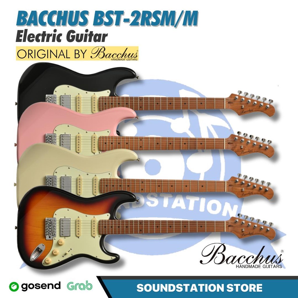 BACCHUS BST-2RSM/M ELECTRIC GUITAR - GITAR ELEKTRIK BST2RSM ROASTED MAPLE FINGERBOARD