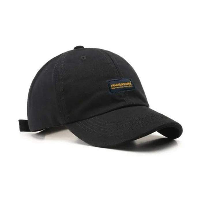 NEWTOPI PRIA THANKSINSOMNIA TERBARU RAPPEL PREMIUM/TOPI DISTRO KEKINIAN - HITAM LABEL KUNING