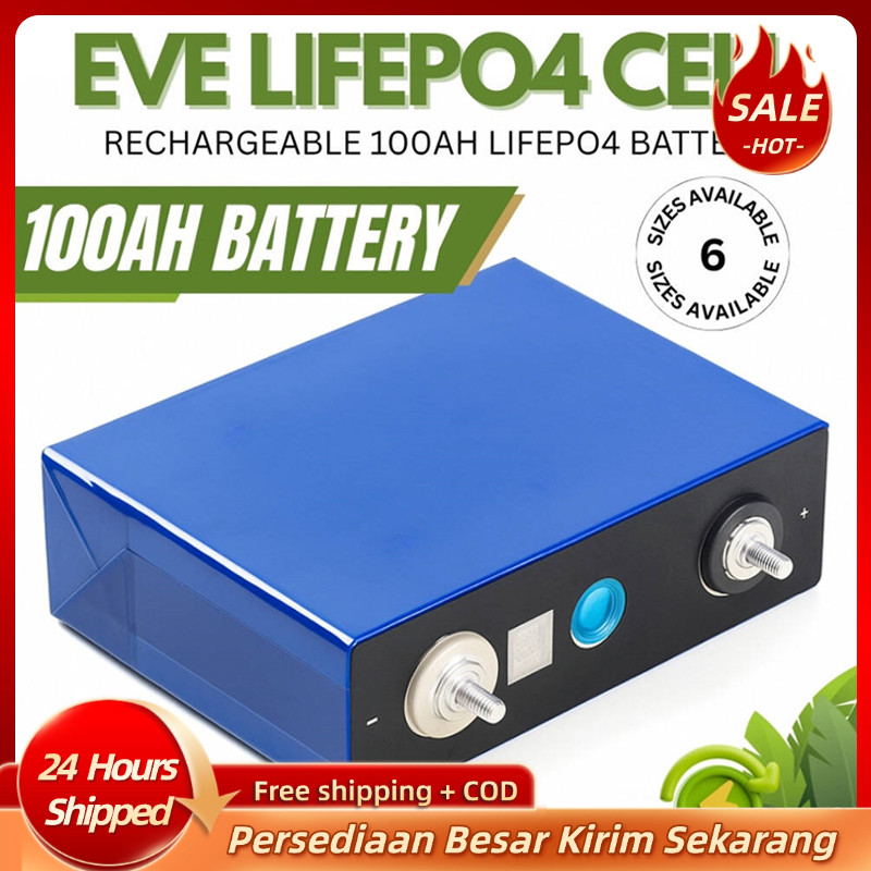 CATL/BYD Battery Lifepo4 24v 100AH Battery Lifepo4 12v 100ah plus BMS UPS 2025 baterai baru