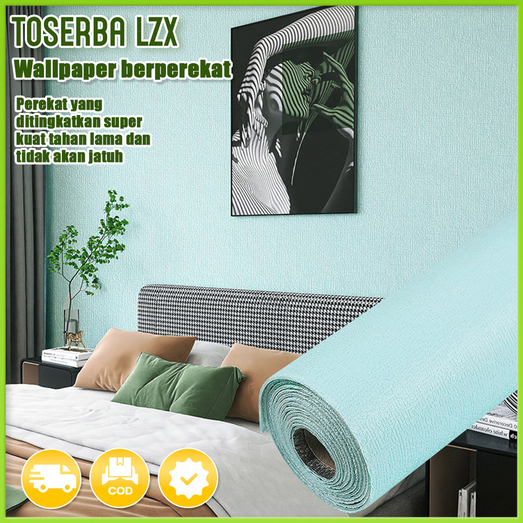 Kain dinding tahan air dan lembab berperekat 3d stiker dinding tiga dimensi kamar tidur dinding hang