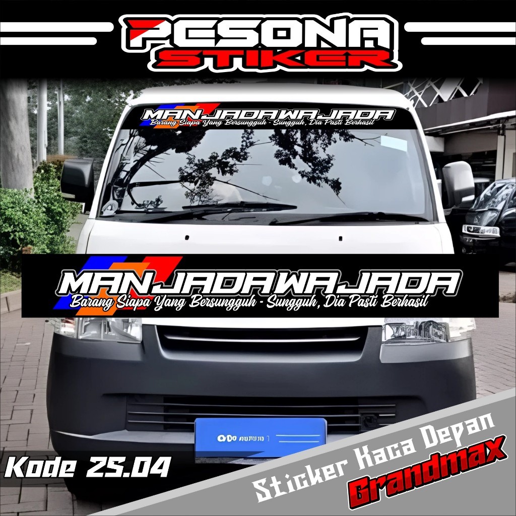 Sticker Kaca Depan Grandmax Pick Up Variasi Kaca Depan Grandmax