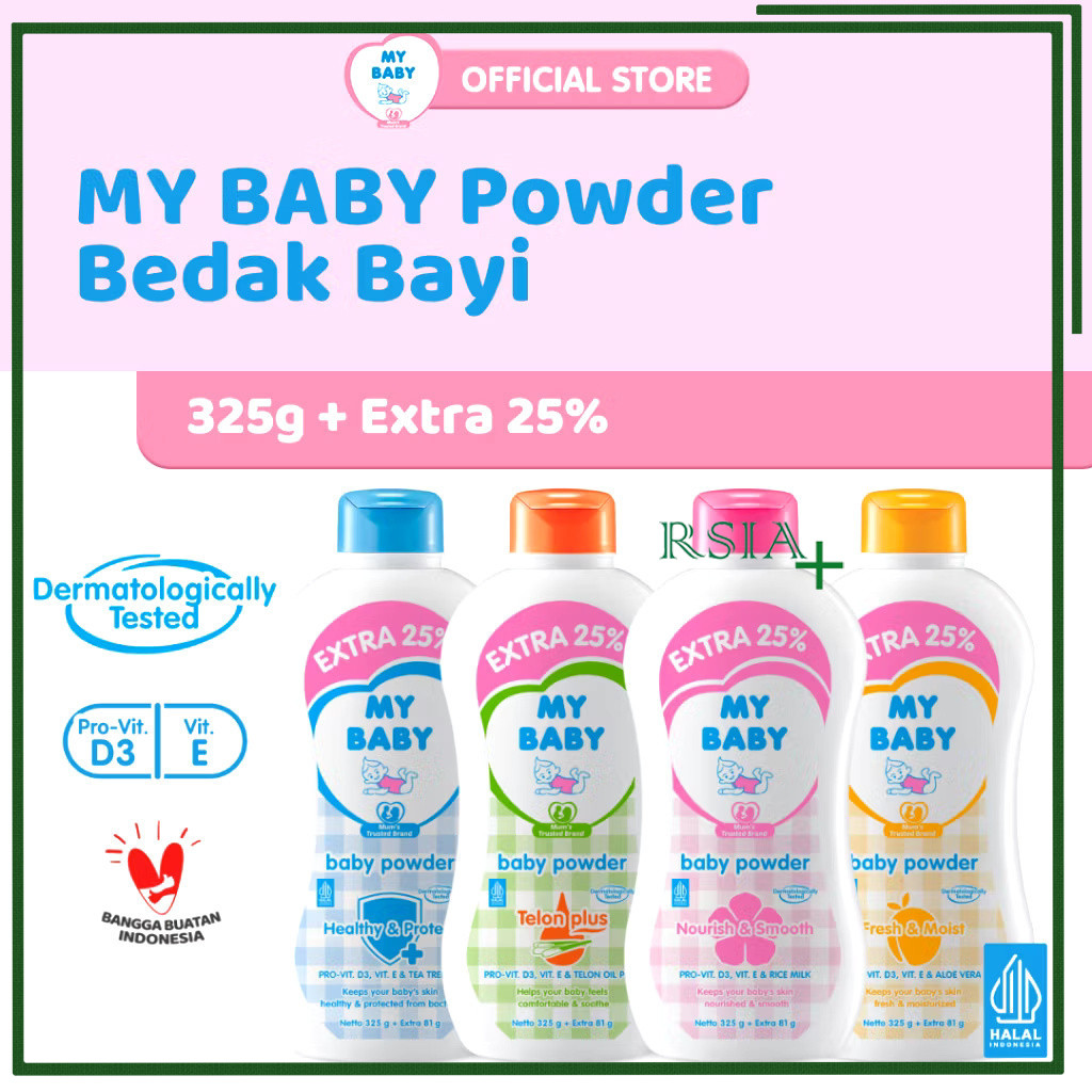 BEDAK BAYI MY BABY POWDER 450gr
