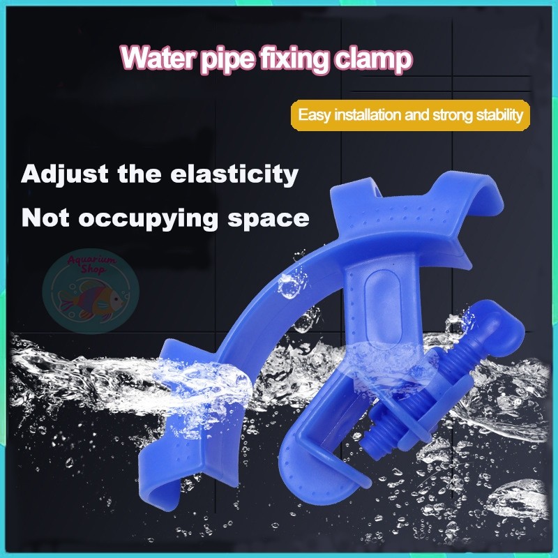 Klip Penahan Pipa Air Akuarium Ikan, Klip Penahan Oksigen Akuarium untuk Aksesori Penggantian Air Ak