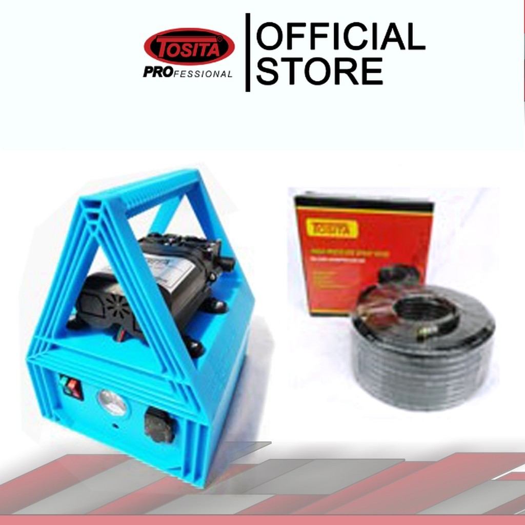 TOSITA - | Sprayer Portable + Selang 50 Meter Hitam Sprayer Perkebunan Sprayer Untuk Tanaman Cabai, 