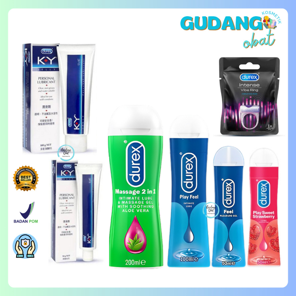 Durex Play Pleasure Gel 100 Ml, Play Massage 2IN1 200ml, Play Vibrations, Intense Vibe Ring, KY Lubr