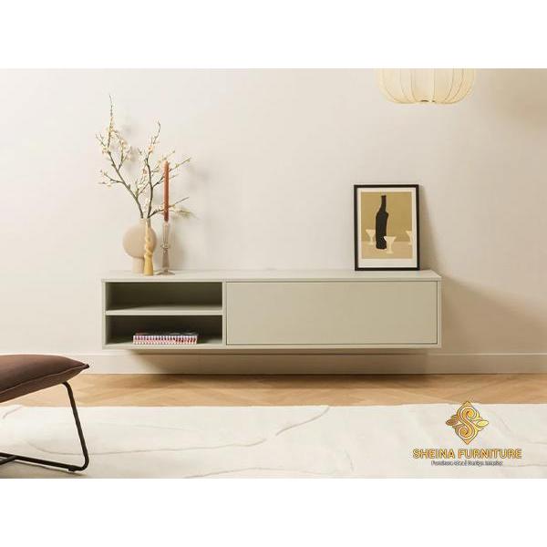 Meja TV Gantung / Rak TV Gantung / Meja Kabinet / Buffet TV Gantung Rak Dinding Ruang Tamu Minimalis