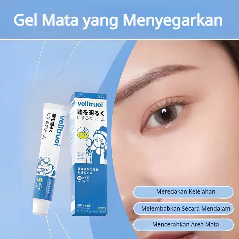 Krim Mata Pencerah  - 100% Bahan Alami, Formulasi Lembut untuk Kulit Sensitif Area Mata - Cerahkan L