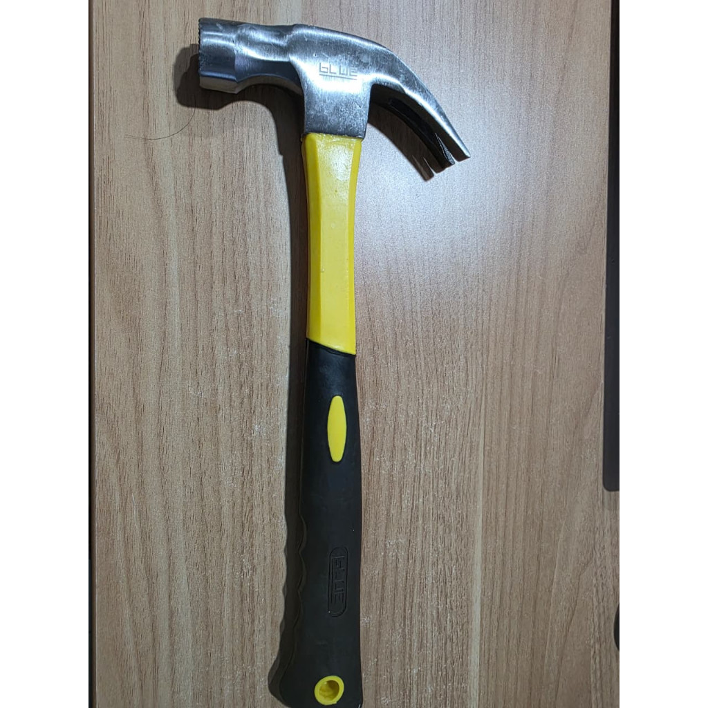 Palu Kambing Gagang FIBER Gerigi Magnet / Palu Kambing 16 Oz