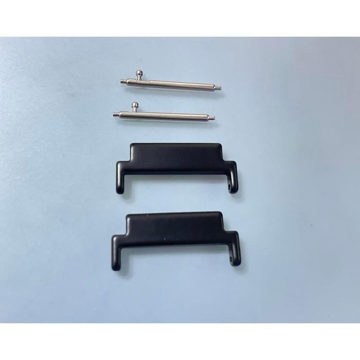 [PROMO] Strap Adapter 18mm ke 20mm Adaptor conector stainless steel for Casio - Hitam, 18mm-20mm