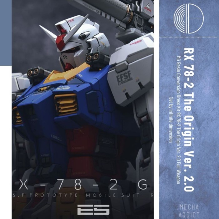 MG Resin Conversion Dress Kit RX 78-2 GUNDAM GTO 2.0 Full Set - Recast