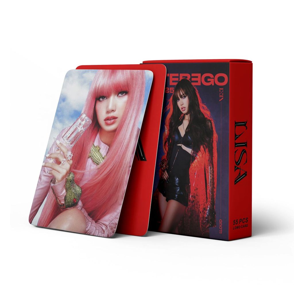 55 Pcs BP LISA Alter Ego Album Celebrity Fan Collection Card Postcard PhotoCard LOMOCard Cultural an