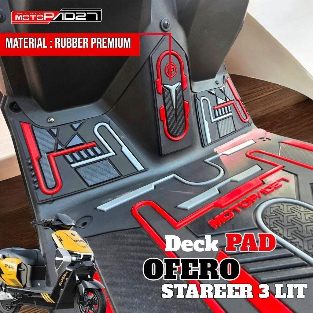 deckpad rubber ofero stareer 3 lit mp max