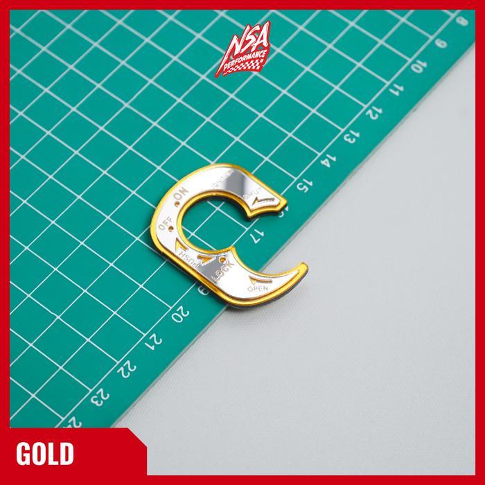 NSA EMBLEM COVER KUNCI KONTAK MOTOR BEAT 2015 AKRILIK KUNCI KONTAK SET HONDA BEAT FI STARTER BEAT 20