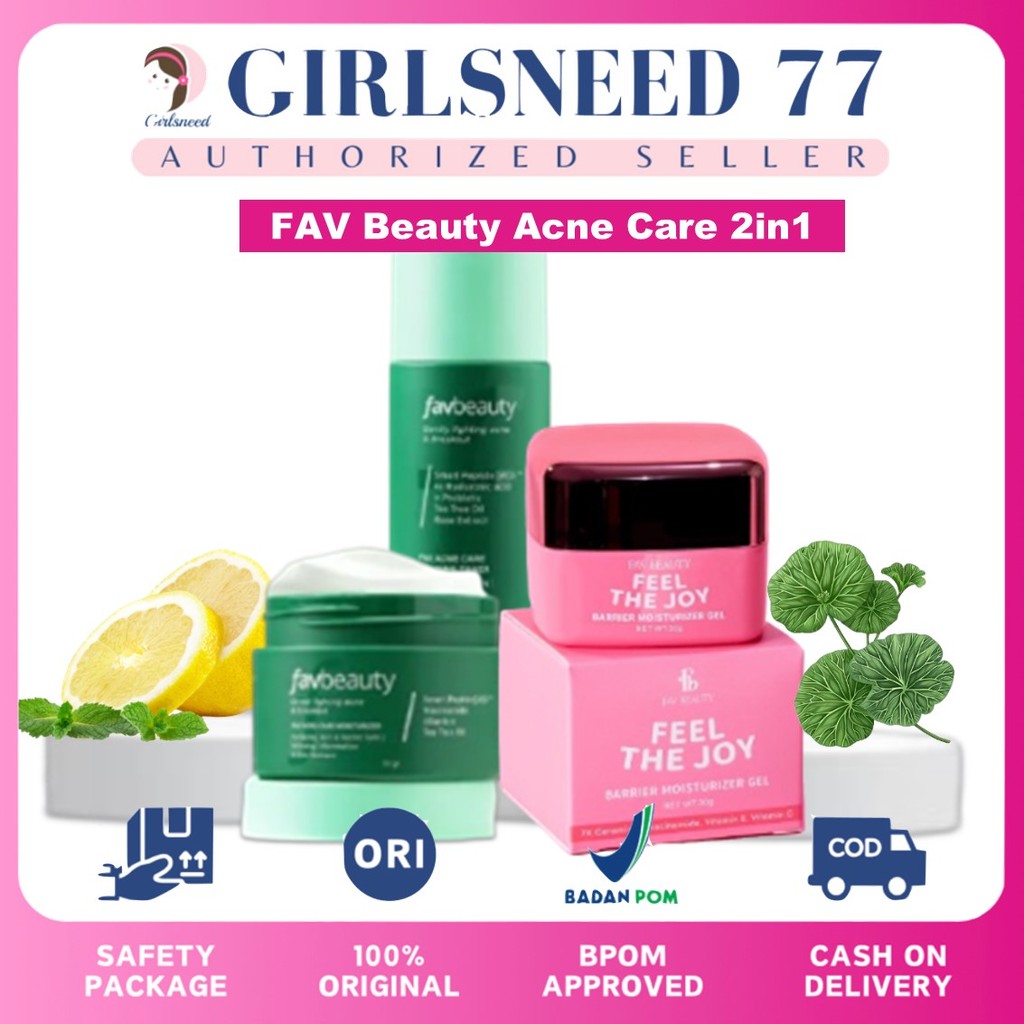Girlsneed77 FAV Beauty Clean and Restore Set | Acne Care Gentle Gel Cleanser Moisturizer 7x Ceramide