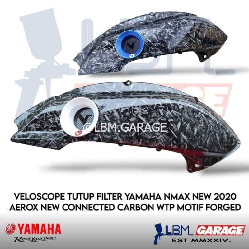 Veloscope Tutup Filter New Nmax 2020 Lexi Lx 155 New Aerox Connected Carbon WTP Motif Forged