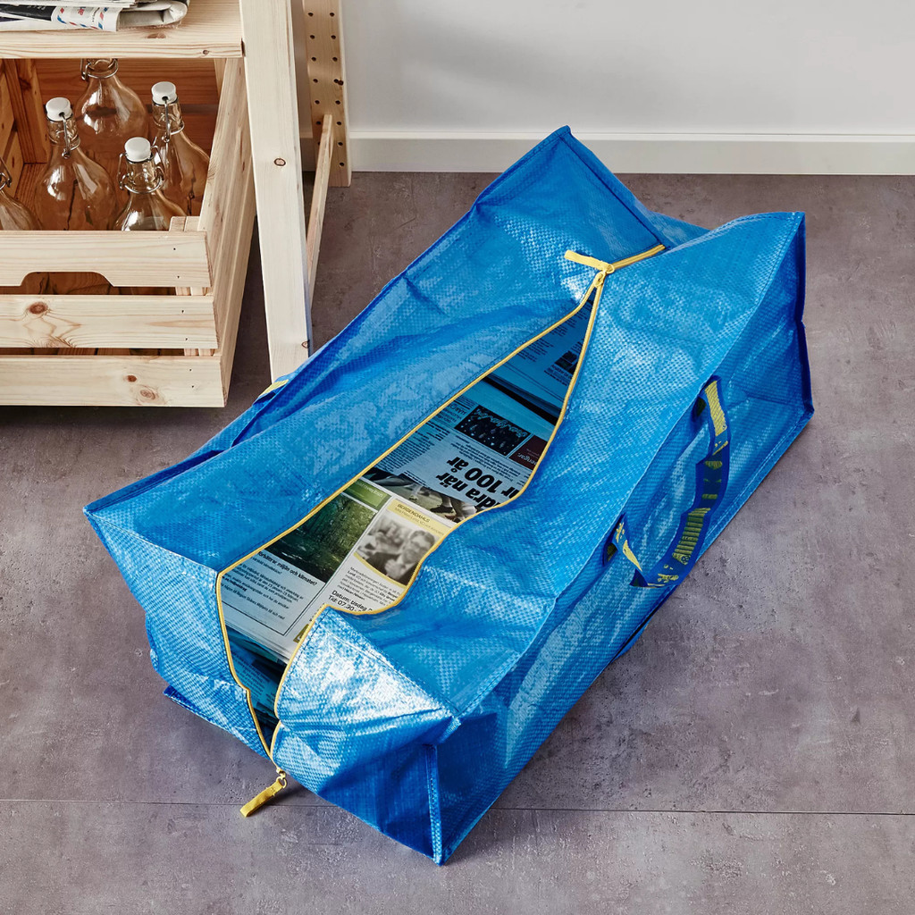 (IKEA)Tas laundry Fungsional, Dengan ziper 73x35x30 cm 76 l