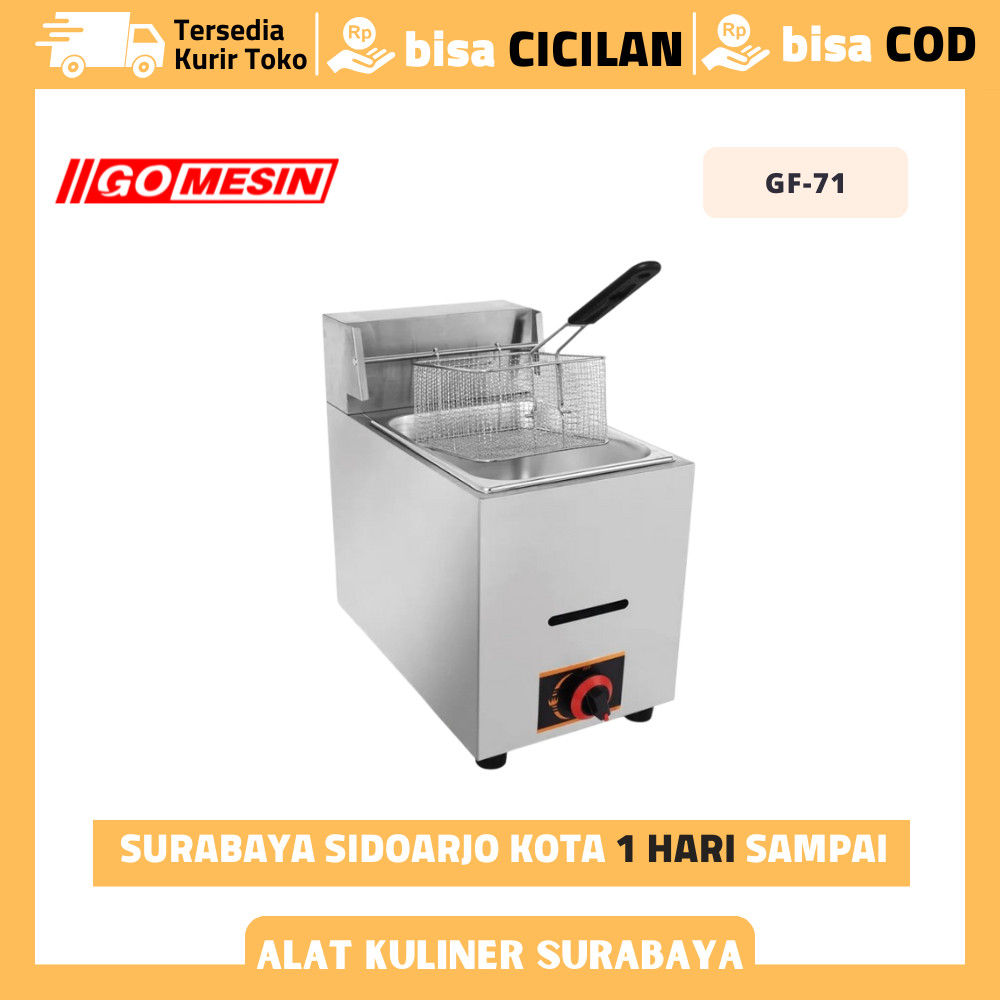 Deep Fryer Gas Gomesin GF-71 Gas Deep Fryer 1 Tangki