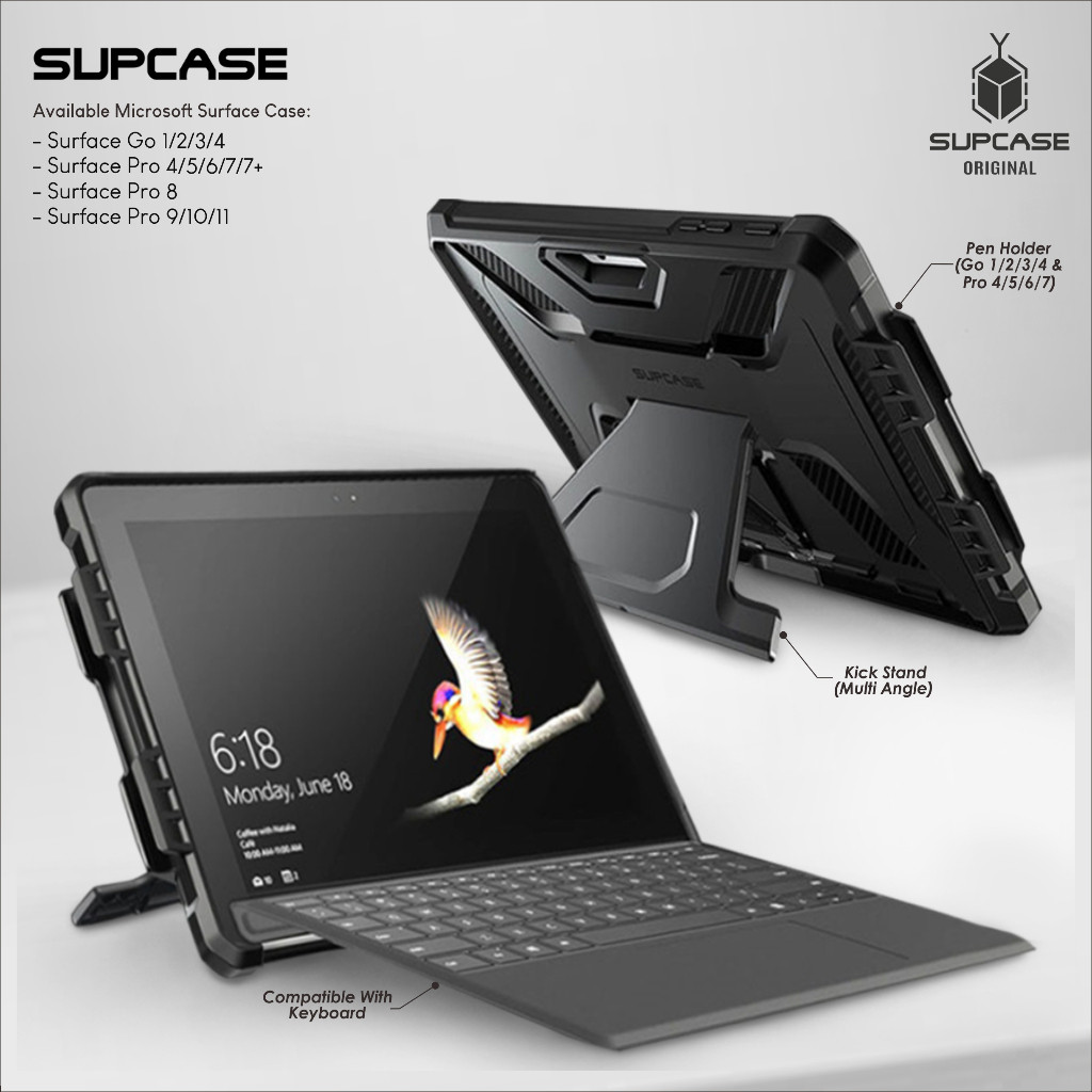 Case Microsoft Surface Pro 11 10 9 8 7 / 7+ 6 5 4 Surface Go 4 go 3 go 2 go 1 Cover Casing Supcase