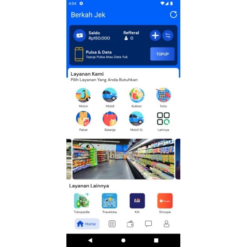 Aplikasi Ojek Online Update