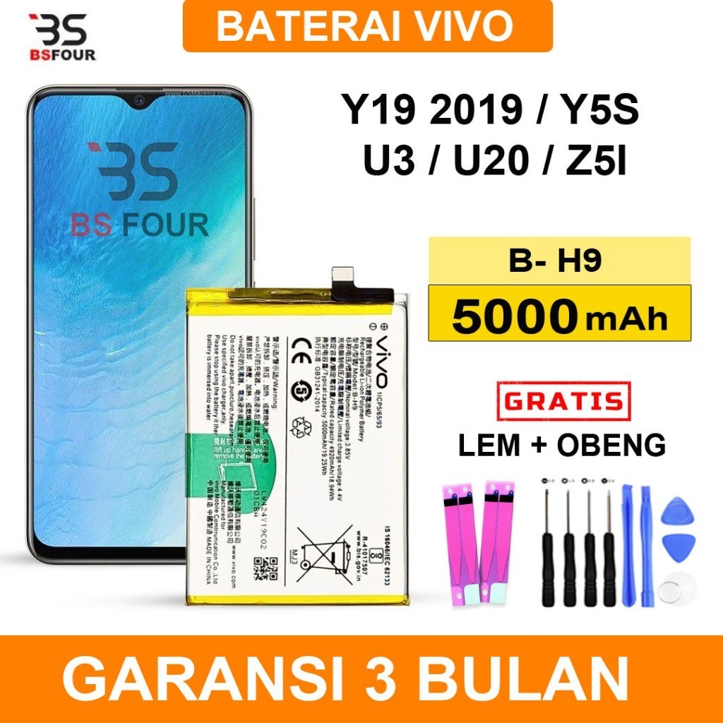 BATERAI BATRE VIVO Y19 2019 / Y5S / U3 / U20 / Z5I B-H9 ORIGINAL BATTERY
