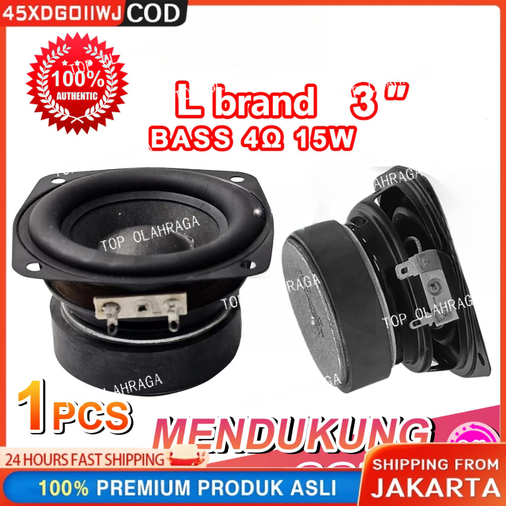 Speaker 3 Inch LG-6015 Super Bass 4 Ohm 15W-25W Woofer Subwoofer