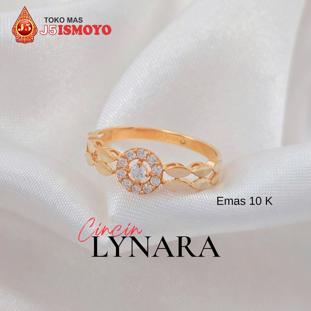 Cincin Emas Mas Asli Lynara J5 Ismoyo