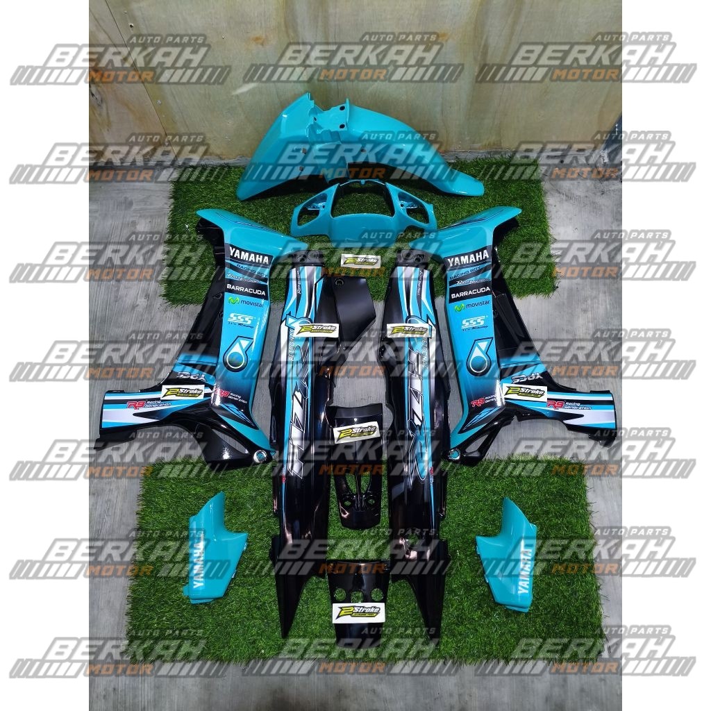 Cover Body Fizr Full Set Halus Body Fizr Petronas Tosca Hitam Body Set Halus Yamaha Fizr F1zr