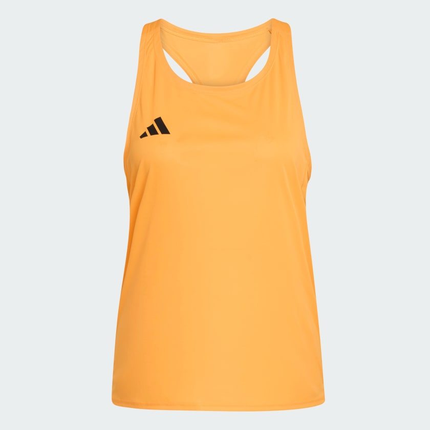 Baju Lari Wanita Adidas Tank Top Adidas Adizero Essential Pure Tangerine - KA2927