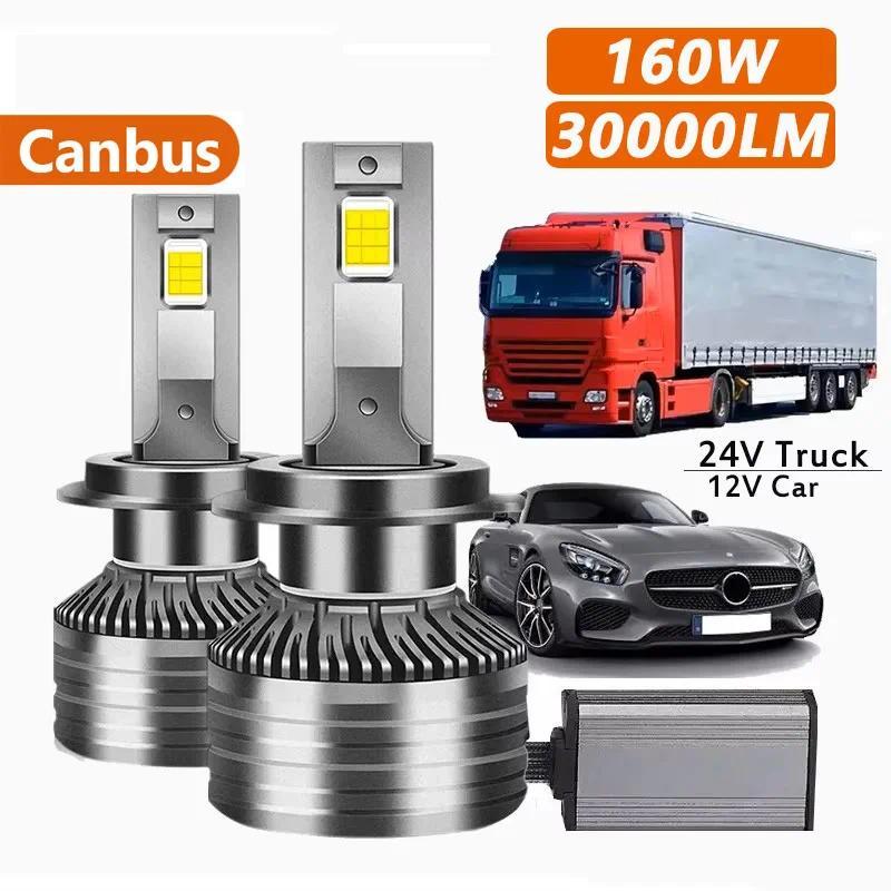 H7 LED H4 LED Canbus Bulbs Headlight 160W 30000LM H11 HB4 9006 HB3 9005 Auto Moto 12V Car CSP 3570 C