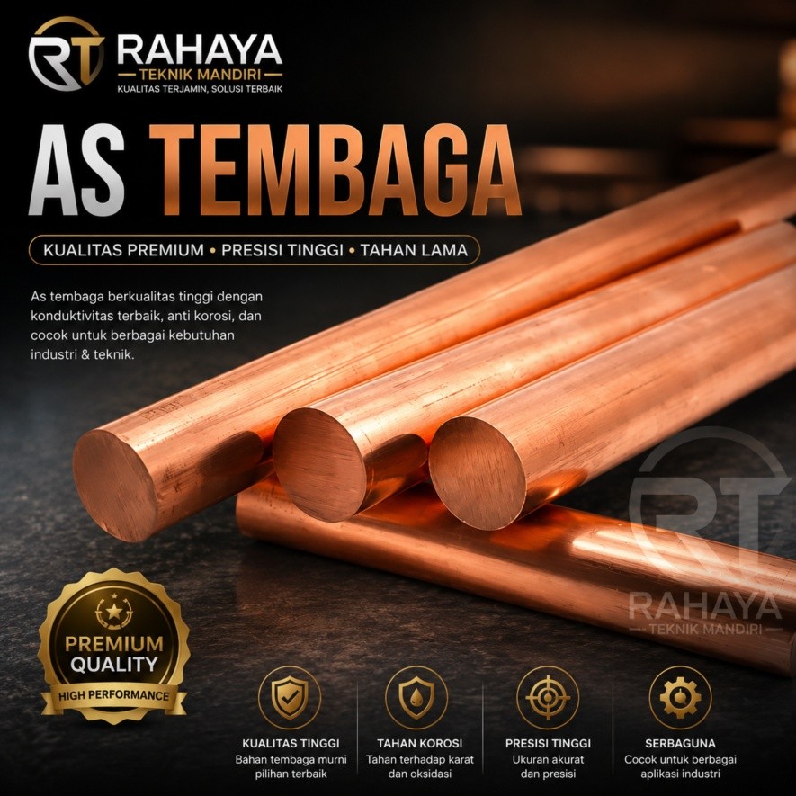 As Tembaga 38mm x 400mm Tembaga Batangan full-Tembaga