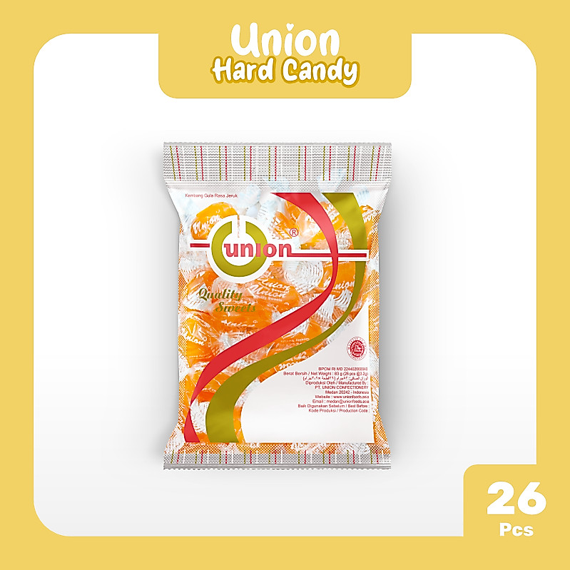 Permen Union Jeruk 25 Butir/80 Gram / Permen Union