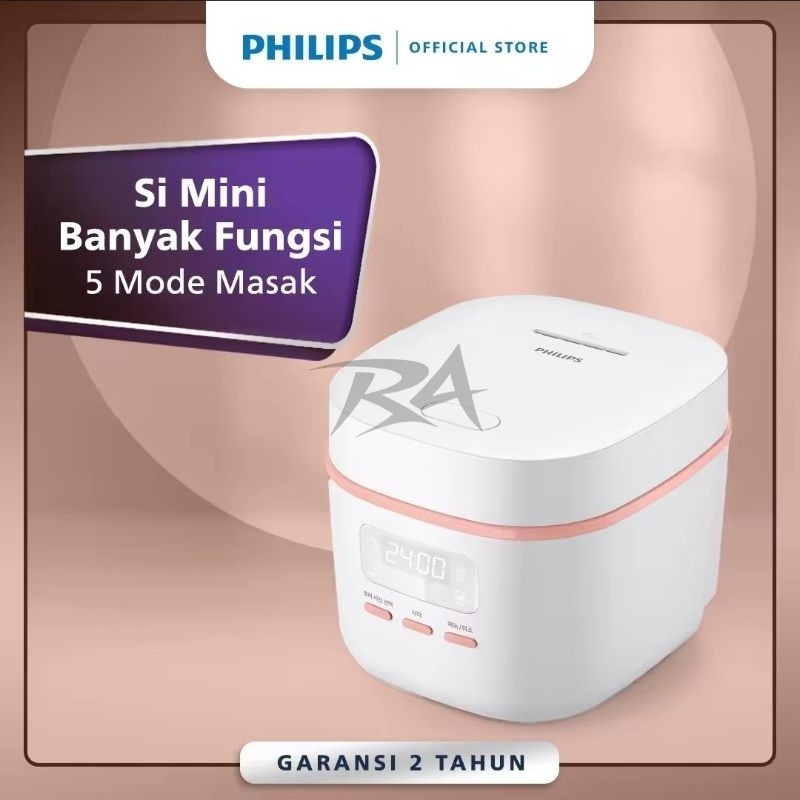 III RICE COOKER MAGIC COM PHILIPS MINI HD 3064 HD3064 / 33 /33 3064/33 DIGITAL KAPASITAS KECIL 0,54 