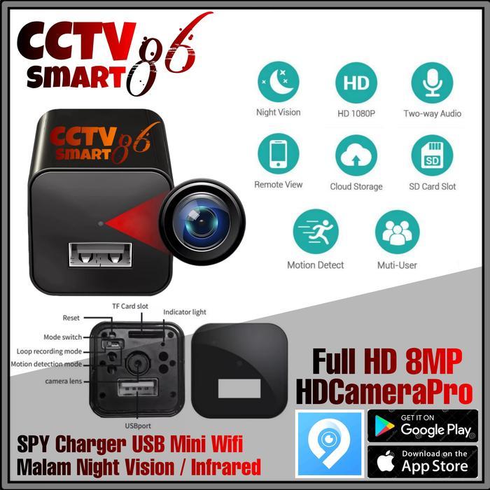 SPY Camera USB Wifi Camera CCTV Mini Adaptor Wifi  Camera - TANPA MEMORY