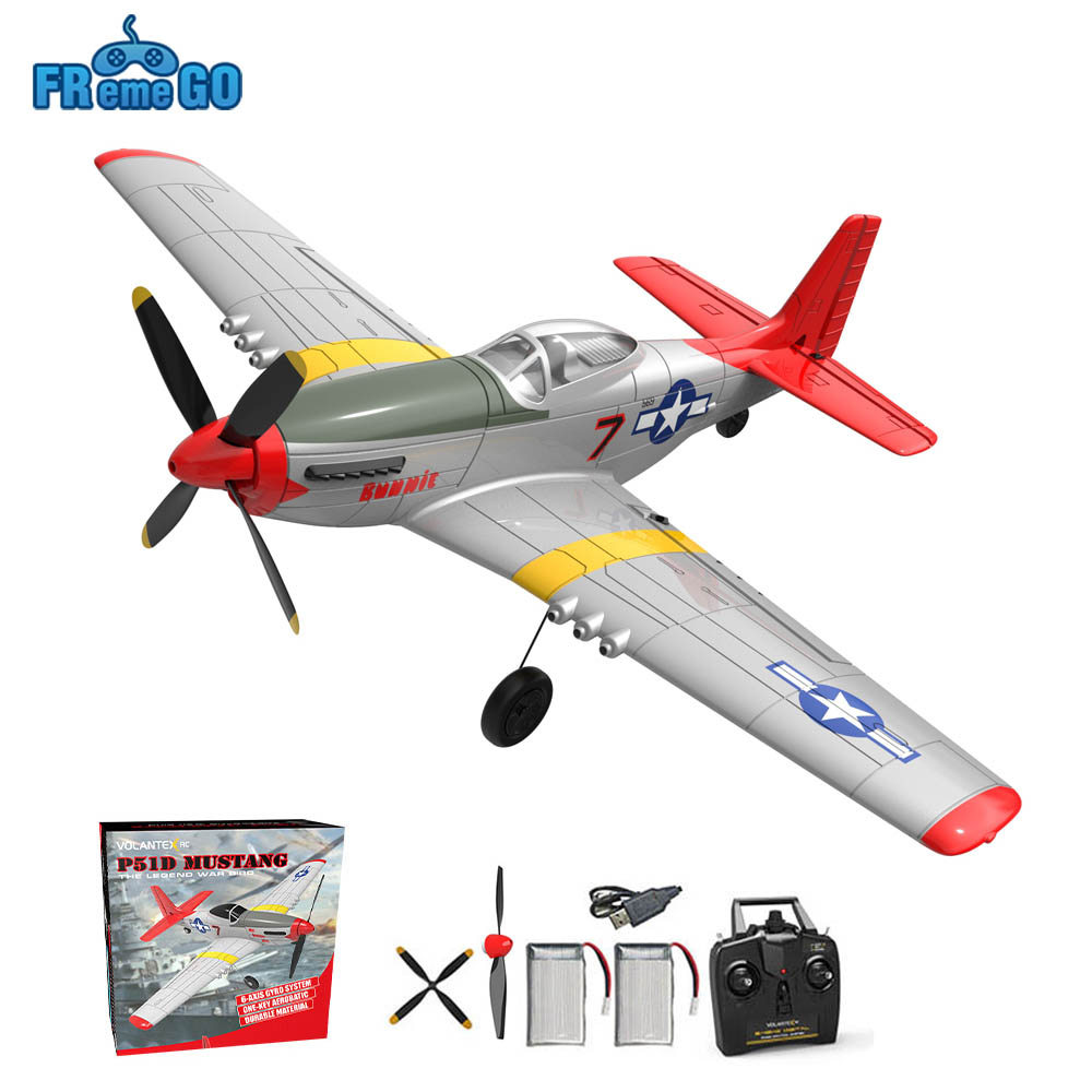 New P51D RC Airplane One-key Aerobatic 2-/4- RC Plane RTF Mustang Aircraft W/Xpilot Stabilization Sy
