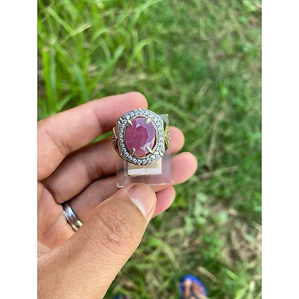 natural ruby ring alper tabur zircon